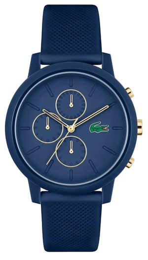 Buy Shop Lacoste 12.12 Blue Dial Blue Silicon Strap Watch for Men - 2011248 USA Online