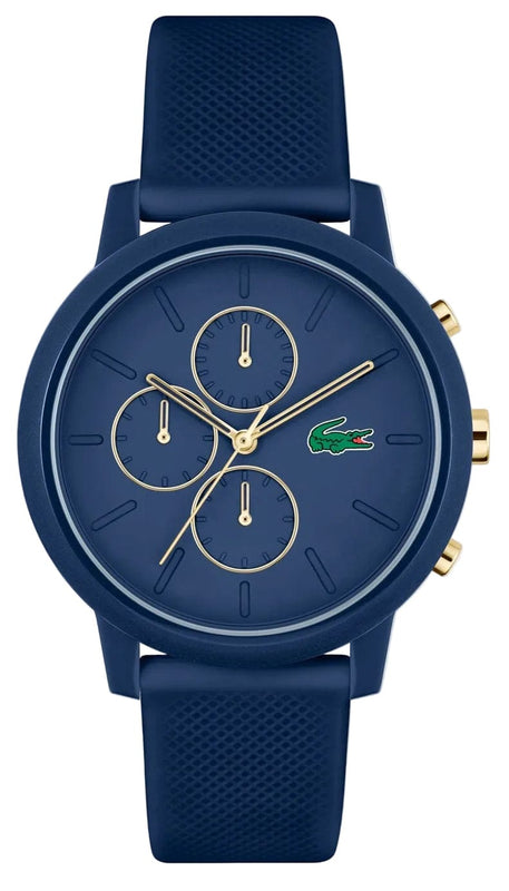 Buy Shop Lacoste 12.12 Blue Dial Blue Silicon Strap Watch for Men - 2011248 USA Online