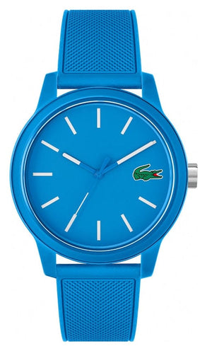 Buy Shop Lacoste 12.12 Blue Dial Blue Silicone Strap Watch for Men - 2011193 USA Online