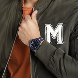 Buy Shop Lacoste 12.12 Blue Dial Two Tone Silicon Strap Watch for Men - 2011070 USA Online