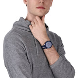 Buy Shop Lacoste 12.12 Blue Dial Two Tone Silicon Strap Watch for Men - 2011070 USA Online