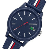 Buy Shop Lacoste 12.12 Blue Dial Two Tone Silicon Strap Watch for Men - 2011070 USA Online