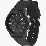 Buy Shop Lacoste 12.12 Chronograph Black Dial Black Silicone Strap Watch for Men - 2010972 USA Online