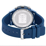 Buy Shop Lacoste 12.12 Chronograph Blue Dial Blue Silicon Strap Watch for Men - 2010970 USA Online