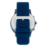 Buy Shop Lacoste 12.12 Chronograph Blue Dial Blue Silicone Strap Watch for Men - 2011244 USA Online