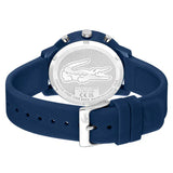 Buy Shop Lacoste 12.12 Chronograph Blue Dial Blue Silicone Strap Watch for Men - 2011244 USA Online