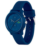Buy Shop Lacoste 12.12 Chronograph Blue Dial Blue Silicone Strap Watch for Men - 2011244 USA Online