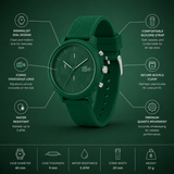 Buy Shop Lacoste 12.12 Chronograph Green Dial Green Silicon Strap Watch for Men - 2011245 USA Online