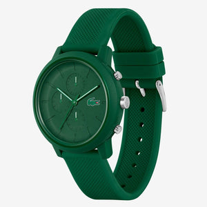 Buy Shop Lacoste 12.12 Chronograph Green Dial Green Silicon Strap Watch for Men - 2011245 USA Online
