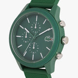 Buy Shop Lacoste 12.12 Chronograph Green Dial Green Silicone Strap Watch for Men - 2010973 USA Online