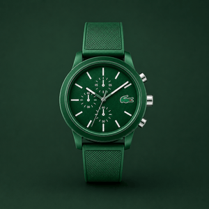 Buy Shop Lacoste 12.12 Chronograph Green Dial Green Silicone Strap Watch for Men - 2010973 USA Online