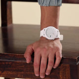 Buy Shop Lacoste 12.12 Chronograph White Dial White Silicon Strap Watch for Men - 2010974 USA Online