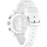 Buy Shop Lacoste 12.12 Chronograph White Dial White Silicon Strap Watch for Men - 2011246 USA Online