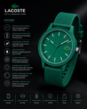 Buy Shop Lacoste 12.12 Cyan Green Dial Cyan Green Silicon Strap Watch for Men - 2011192 USA Online