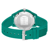 Buy Shop Lacoste 12.12 Cyan Green Dial Cyan Green Silicon Strap Watch for Men - 2011192 USA Online