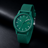 Buy Shop Lacoste 12.12 Cyan Green Dial Cyan Green Silicon Strap Watch for Men - 2011192 USA Online