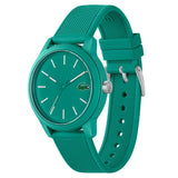 Buy Shop Lacoste 12.12 Cyan Green Dial Cyan Green Silicon Strap Watch for Men - 2011192 USA Online