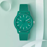 Buy Shop Lacoste 12.12 Cyan Green Dial Cyan Green Silicon Strap Watch for Men - 2011192 USA Online