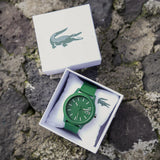 Buy Shop Lacoste 12.12 Green Dial Green Silicone Strap Watch for Men - 2010985 USA Online