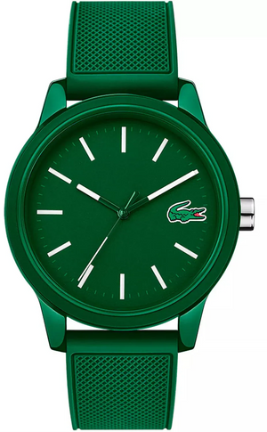 Buy Shop Lacoste 12.12 Green Dial Green Silicone Strap Watch for Men - 2010985 USA Online
