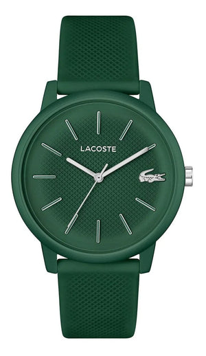 Buy Shop Lacoste 12.12 Move Green Dial Green Silicon Strap Watch for Men - 2011238 USA Online