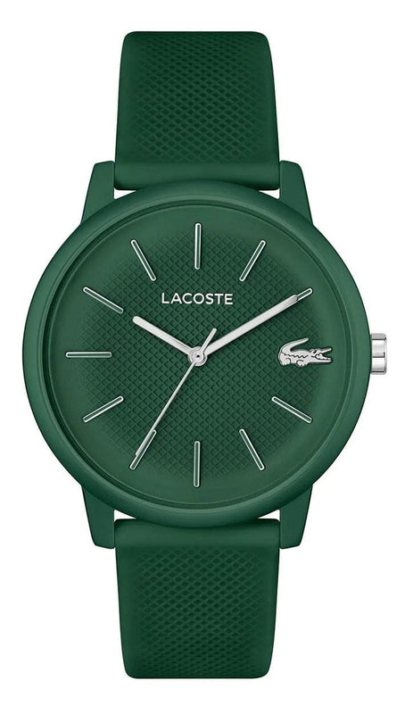 Buy Shop Lacoste 12.12 Move Green Dial Green Silicon Strap Watch for Men - 2011238 USA Online