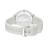 Buy Shop Lacoste 12.12 Move Silver Dial White Silicone Strap Watch for Men - 2011240 USA Online