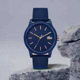 Buy Shop Lacoste 12.12 Navy Blue Dial Navy Blue Silicone Strap Watch for Men - 2011011 USA Online