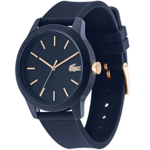 Buy Shop Lacoste 12.12 Navy Blue Dial Navy Blue Silicone Strap Watch for Men - 2011011 USA Online