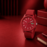 Buy Shop Lacoste 12.12 Red Dial Red Silicon Strap Watch for Men - 2010988 USA Online