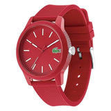 Buy Shop Lacoste 12.12 Red Dial Red Silicon Strap Watch for Men - 2010988 USA Online