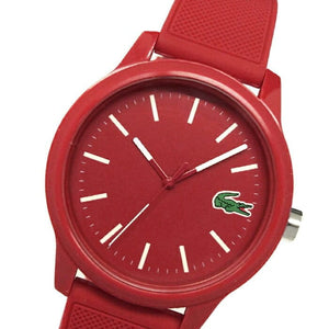 Buy Shop Lacoste 12.12 Red Dial Red Silicon Strap Watch for Men - 2010988 USA Online