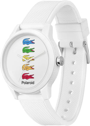Buy Shop Lacoste 12.12 White Dial White Rubber Strap Watch for Men - 2011130 USA Online