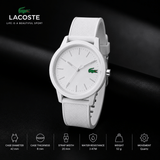 Buy Shop Lacoste 12.12 White Dial White Silicon Strap Watch for Men - 2010984 USA Online