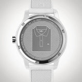 Buy Shop Lacoste 12.12 White Dial White Silicon Strap Watch for Men - 2010984 USA Online