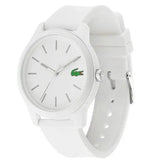 Buy Shop Lacoste 12.12 White Dial White Silicon Strap Watch for Men - 2010984 USA Online