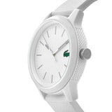 Buy Shop Lacoste 12.12 White Dial White Silicon Strap Watch for Men - 2010984 USA Online