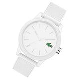 Buy Shop Lacoste 12.12 White Dial White Silicon Strap Watch for Men - 2010984 USA Online