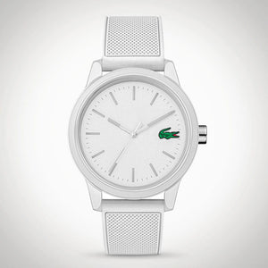 Buy Shop Lacoste 12.12 White Dial White Silicon Strap Watch for Men - 2010984 USA Online