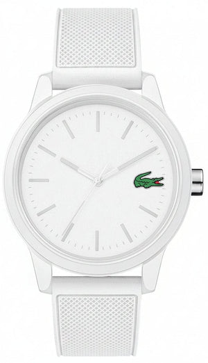 Buy Shop Lacoste 12.12 White Dial White Silicon Strap Watch for Men - 2010984 USA Online