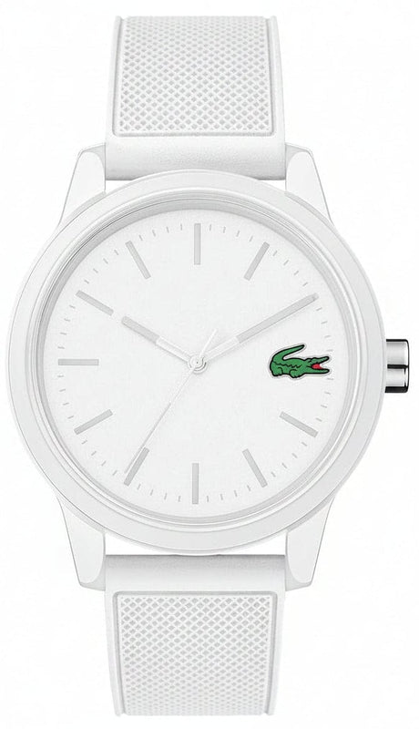 Buy Shop Lacoste 12.12 White Dial White Silicon Strap Watch for Men - 2010984 USA Online