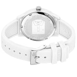 Buy Shop Lacoste 12.12 White Dial White Silicone Strap Watch for Men - 2011039 USA Online