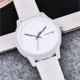 Buy Shop Lacoste 12.12 White Dial White Silicone Strap Watch for Men - 2011069 USA Online
