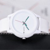 Buy Shop Lacoste 12.12 White Dial White Silicone Strap Watch for Men - 2011069 USA Online