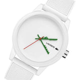 Buy Shop Lacoste 12.12 White Dial White Silicone Strap Watch for Men - 2011069 USA Online