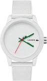 Buy Shop Lacoste 12.12 White Dial White Silicone Strap Watch for Men - 2011069 USA Online