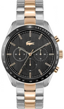 Lacoste Boston Gray Dial Two Tone Steel Strap Watch for Men - 2011112
