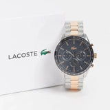 Lacoste Boston Gray Dial Two Tone Steel Strap Watch for Men - 2011112