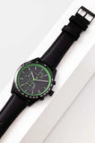 Buy Shop Lacoste Apext Black Dial Black Leather Strap Watch for Men - 2011296 USA Online