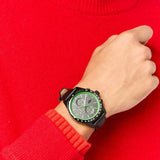 Buy Shop Lacoste Apext Black Dial Black Leather Strap Watch for Men - 2011296 USA Online
